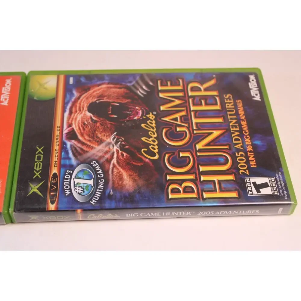 2 games Lot: Cabela’s Deer Hunt: 2005 + Big Game Hunter 2005 (Microsoft Xbox)